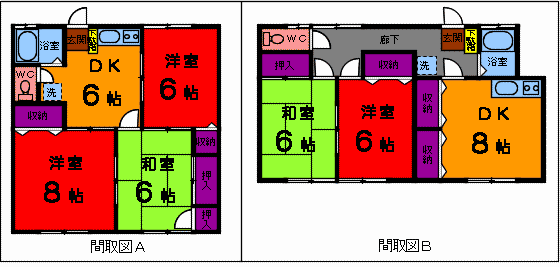 間取図AB